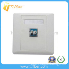 Single Port Duplex LC Fiber Optic Faceplate/ Wall Plate